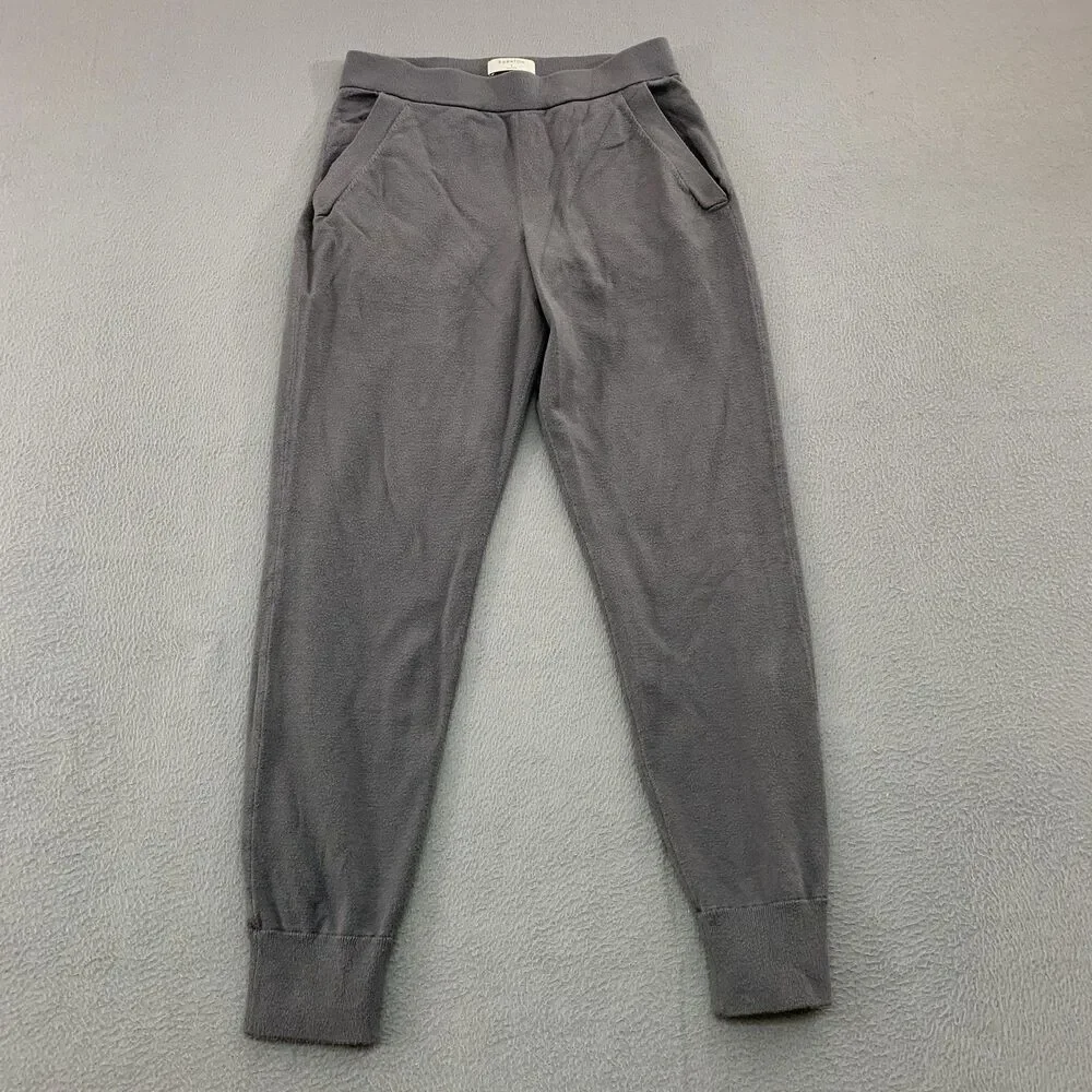 Aritizia Babaton Sweatpants Womens Small Gray Knit Jogger Elastic Waist Pockets
